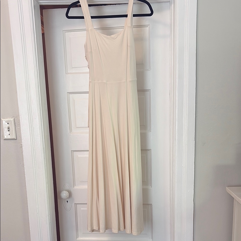AYM Studio Audrey MIDI Dress Bamboo Cream Sleeveless Maxi Dress - Classic A-Line